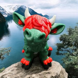 Mini Christmas Highland Cow