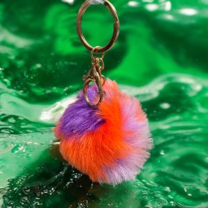 Puff Ball Keychain