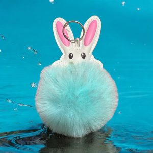 Bunny Puff Ball Keychain/Backpack Charm