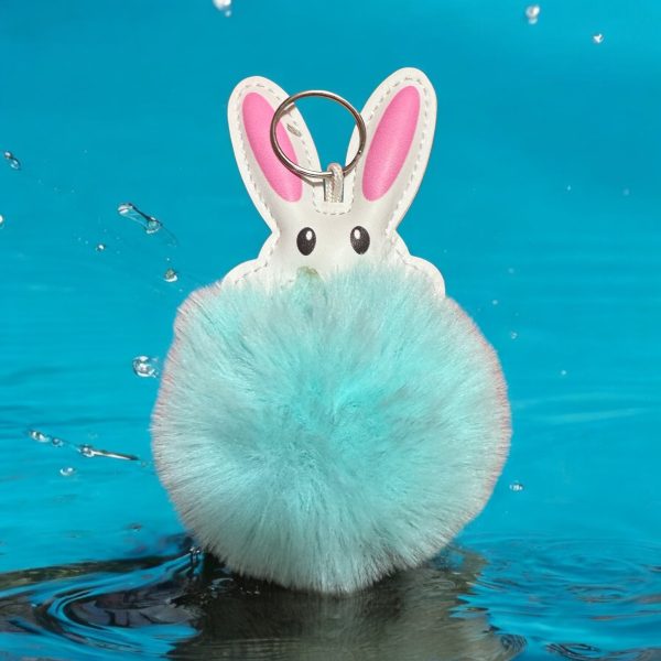 Bunny Puff Ball Keychain/Backpack Charm
