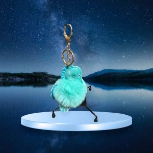 Seahorse Puff Ball Keychain/Backpack Charm