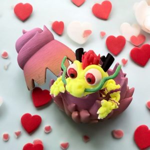 Baby Chinese Fire Dragon With Egg